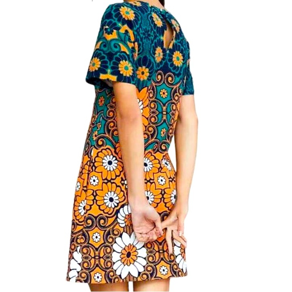 ANTHROPOLOGIE Maeve Floral Shift Mini Dress